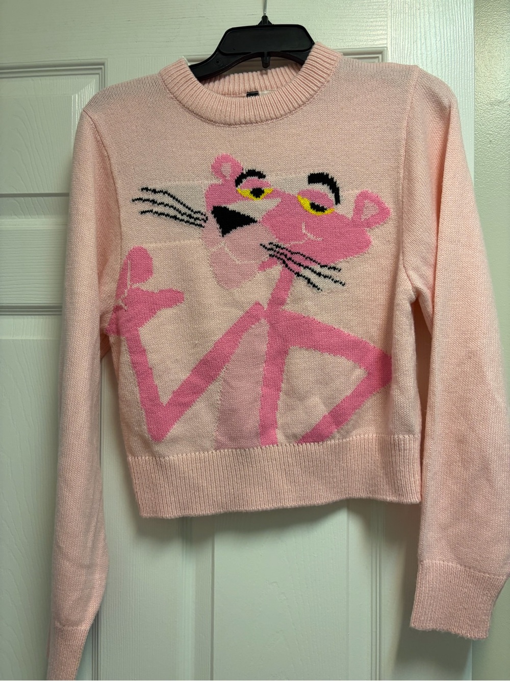 Divided Light Pink Pink Panther Crewneck Sweater